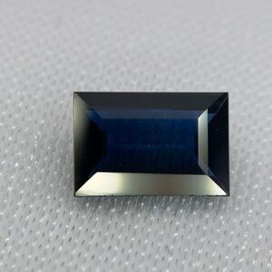 Natural Blue Sapphire 0.95 Ct Emerald Cut Eye Clean Loose Gemstone